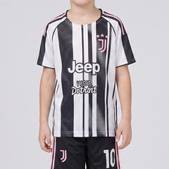 Boys Black Short Sleeve Striped T-Shirt With Shorts Sets