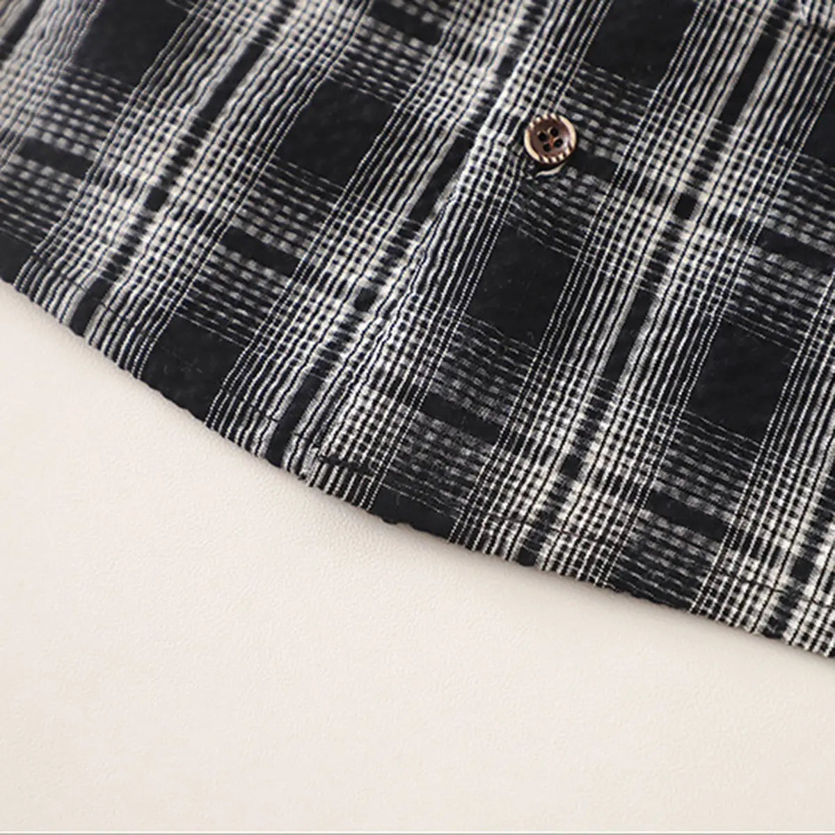 Boys Black Checked Shirt With Printed T-Shirt And Denim Shorts Sets