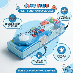 3D Squishy Fish Pop Eye Pencil Box with Sharpene