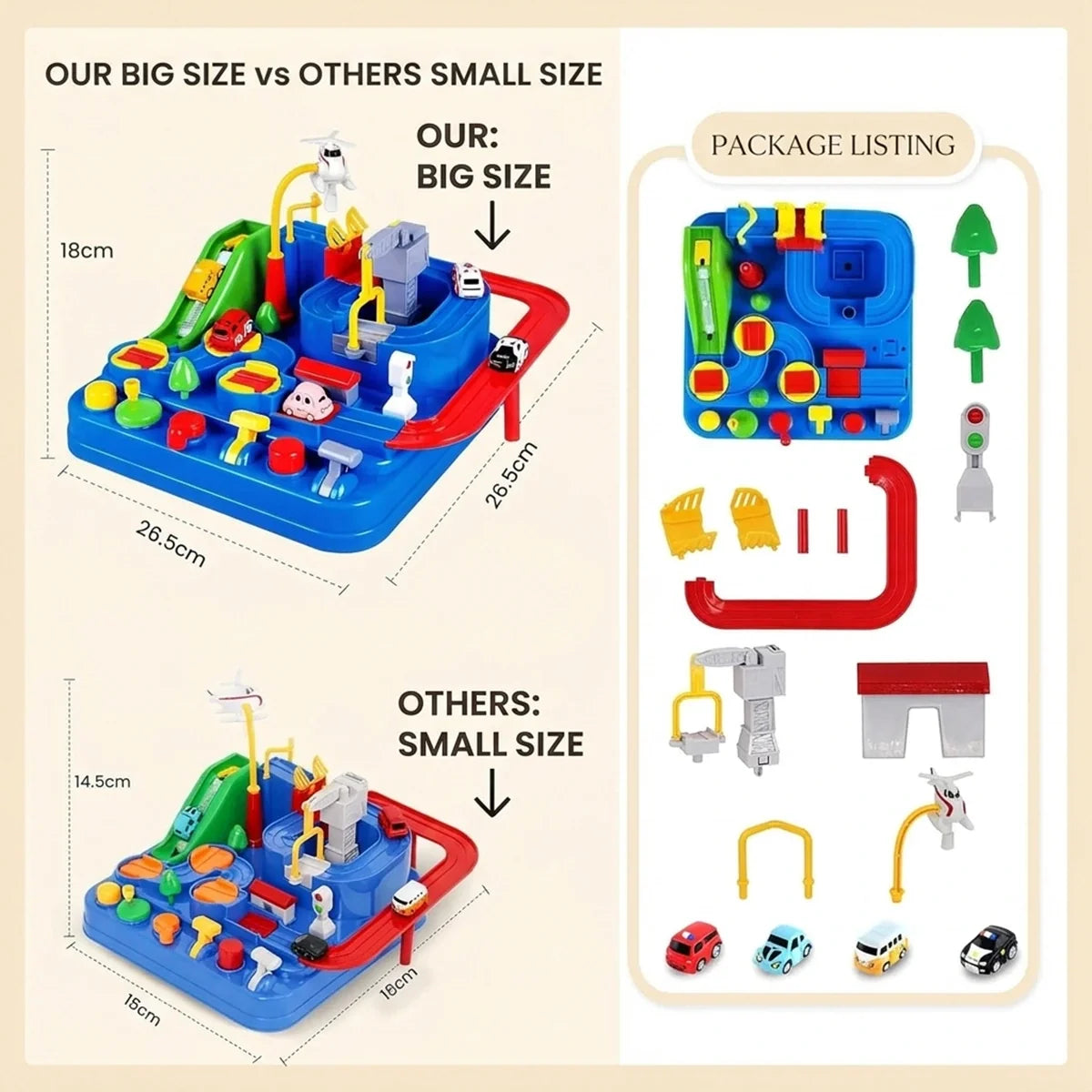 Blue Rescue Track Adventure Activity Game Set
