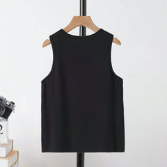 Boys Black Typographic Printed Vest