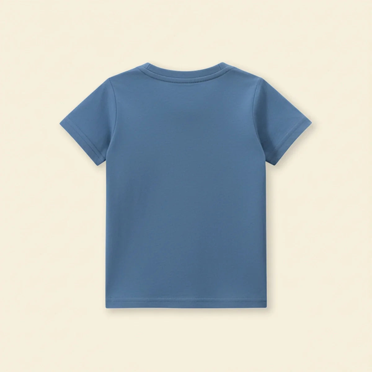 Boys Blue Dinosaur Printed Short Sleeves T-shirt