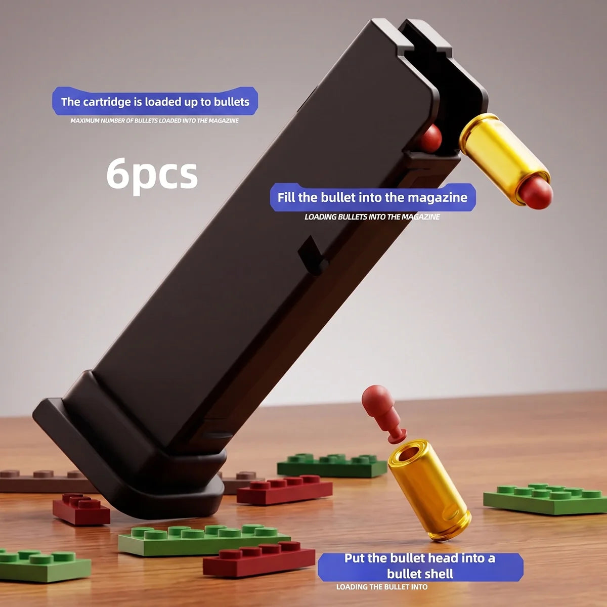 Block Blaster Builder -Soft bullet toy gun