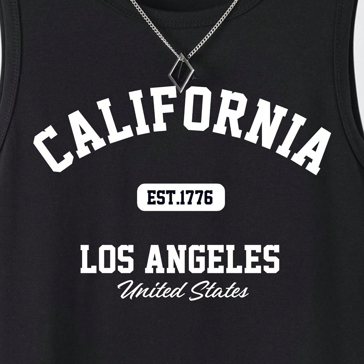 Boys Black Typographic Printed Vest
