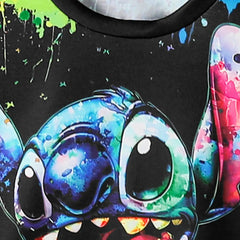 Boys Black Cartoon Character Printed Short Sleeve T-Shirt With Shorts Sets