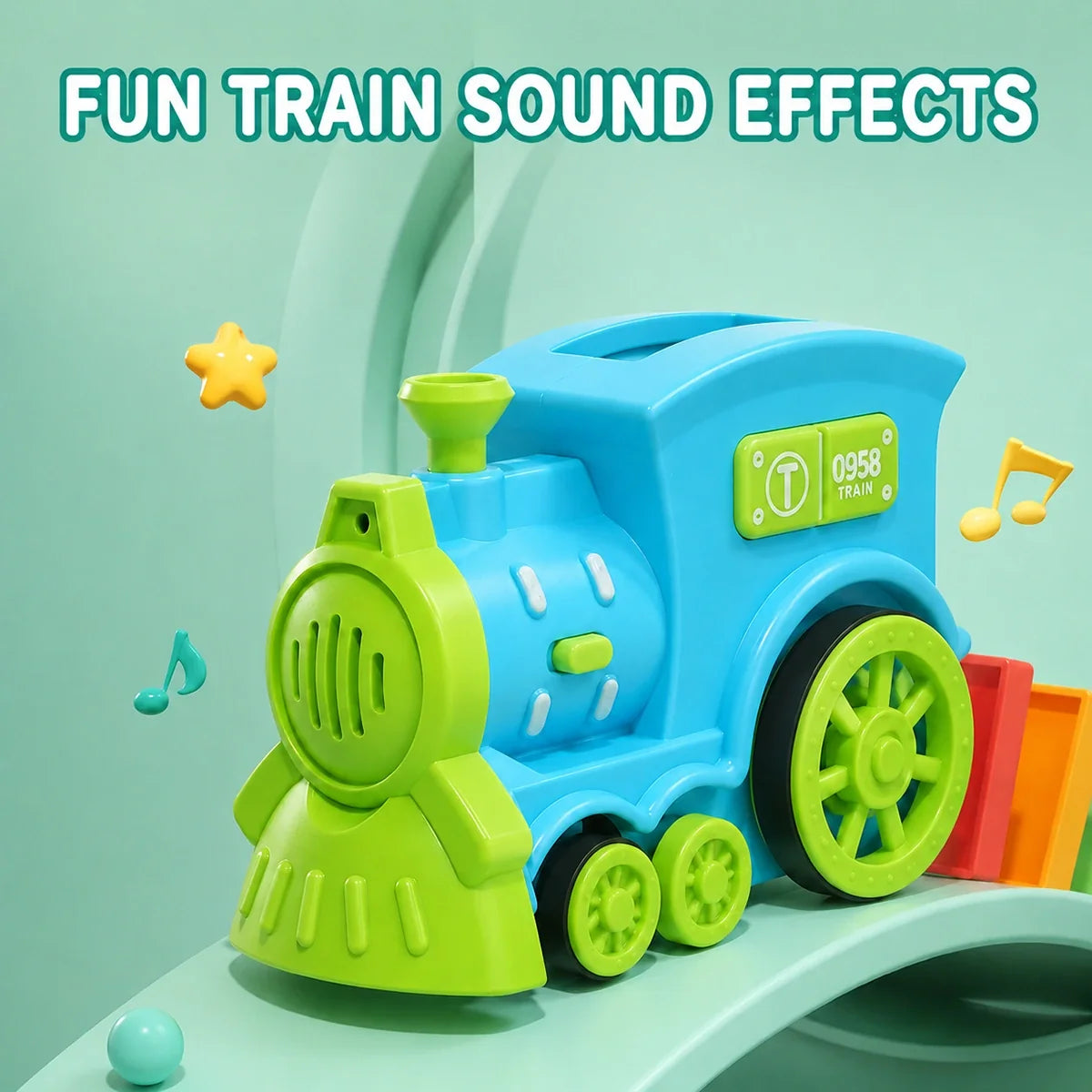 Automatic Domino Train Building Toy