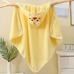 Baby Yellow Animal Hooded Bath Towel