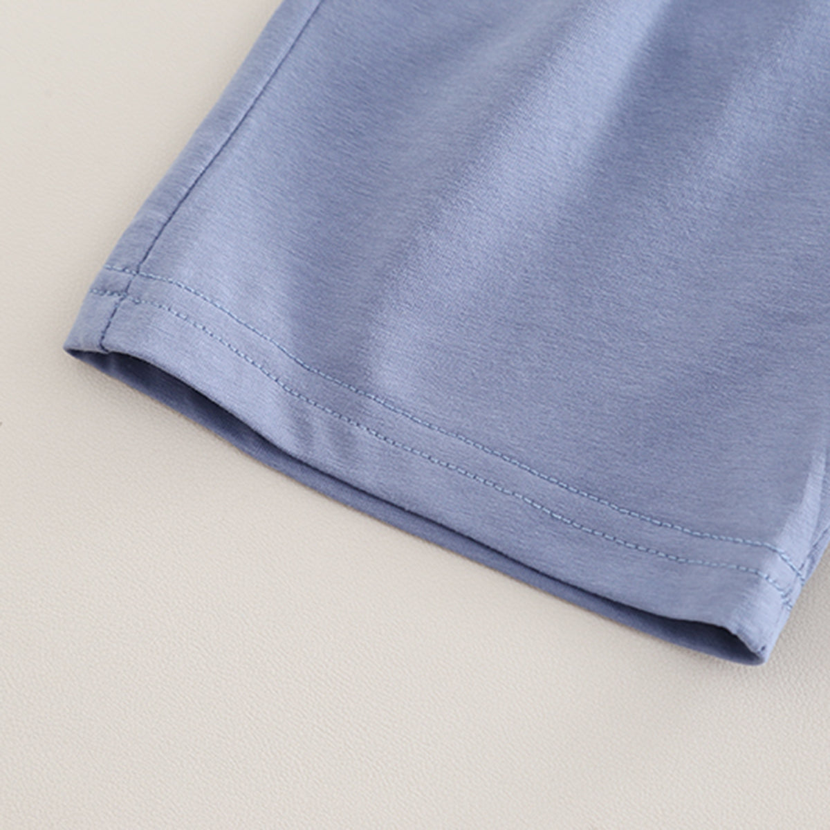 Boys Blue Colorblocked Typographic Printed T-Shirt With Shorts Set