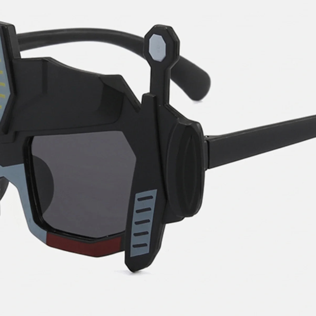 Boys Black Robot Motif Sunglasses