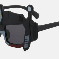 Boys Black Robot Motif Sunglasses