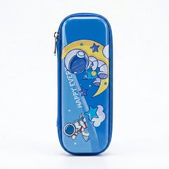 Astronaut-Happy Every Day-Space Themed Pencil Case-3D Embossed Stationery Pouch