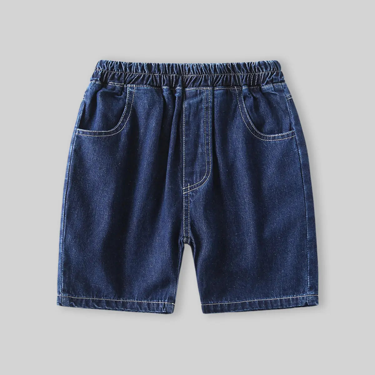 Boys Blue Denim Short Sleeves Shirt With Shorts Co-ord Sets