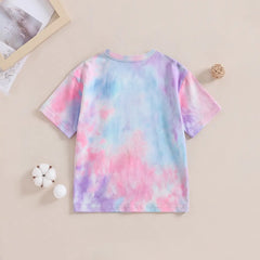 Boys Blue Bear Print Short Sleeve T-Shirt