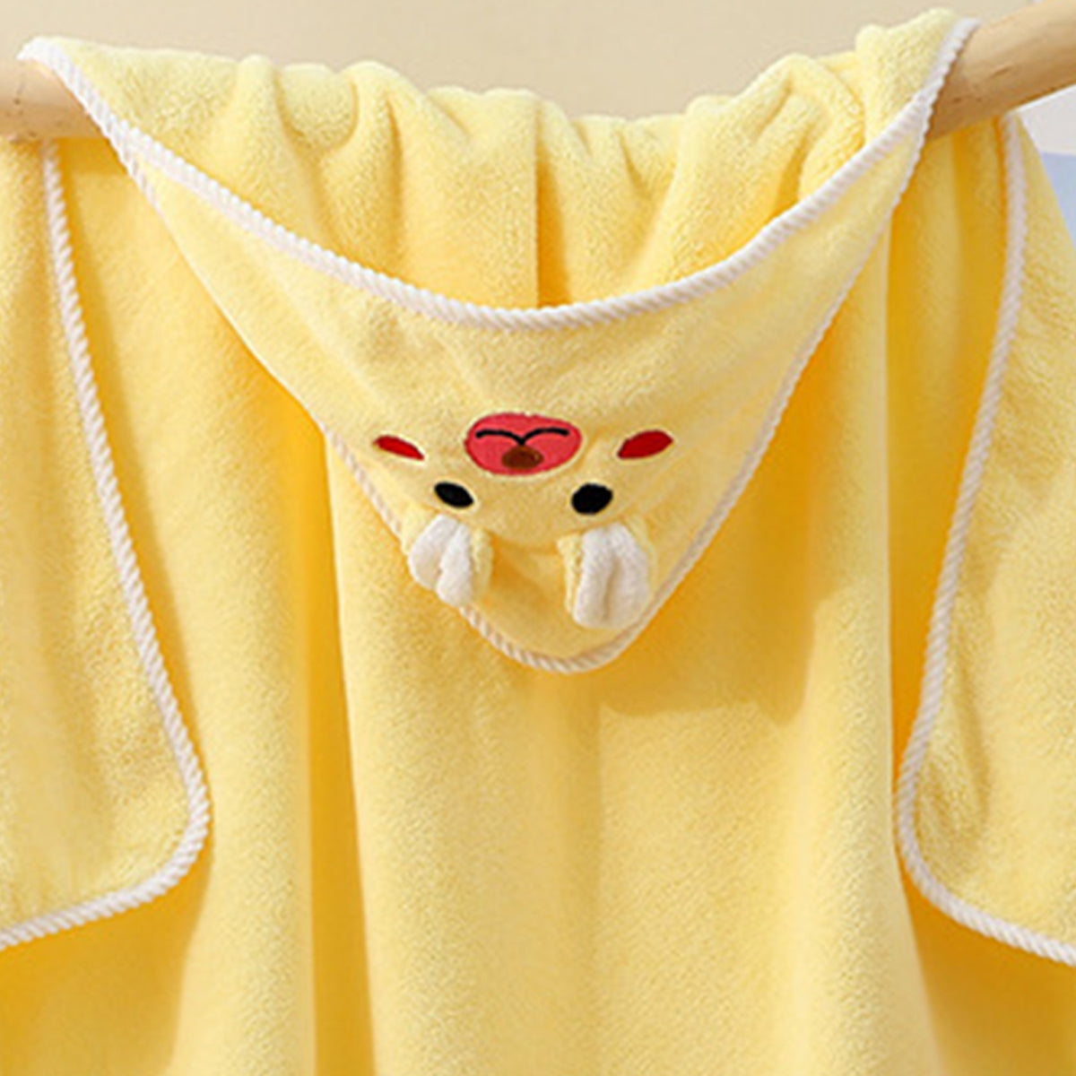 Baby Yellow Animal Hooded Bath Towel
