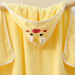 Baby Yellow Animal Hooded Bath Towel