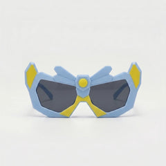 Boys Blue Cat Motif Sunglasses
